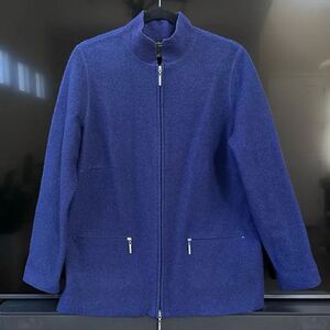 Mercer & Madison Blue Boiled Wool Jacket, Size X